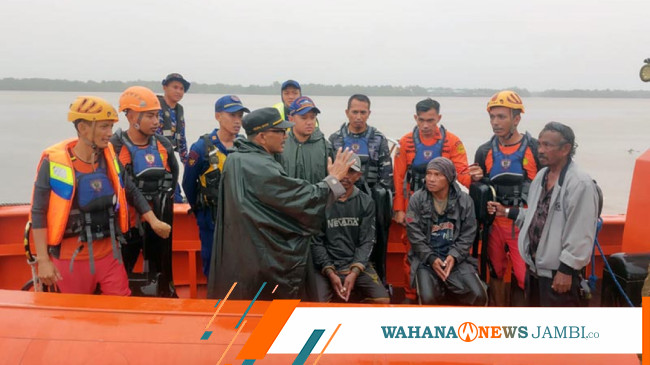 Dua Nelayan Kuala Tungkal Yang Hilang Di Laut Ditemukan Dalam Keadaan