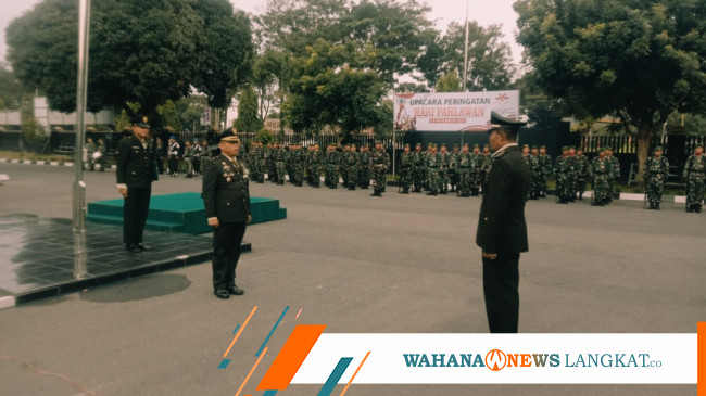 Upacara Peringatan Hari Pahlawan Kodim Angkat Wahana News