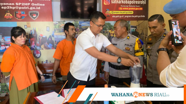 Polres Rokan Hilir Musnahkan Narkotika Jenis Sabu Seberat Gram