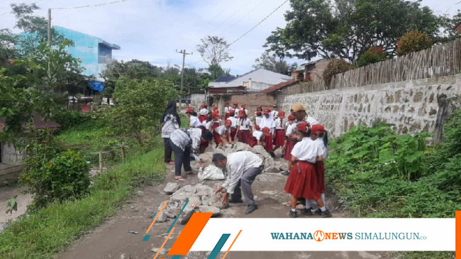 Peringati Hgn Dan Hut Pgri Ke Sdn Merek Raya Gotong Royong