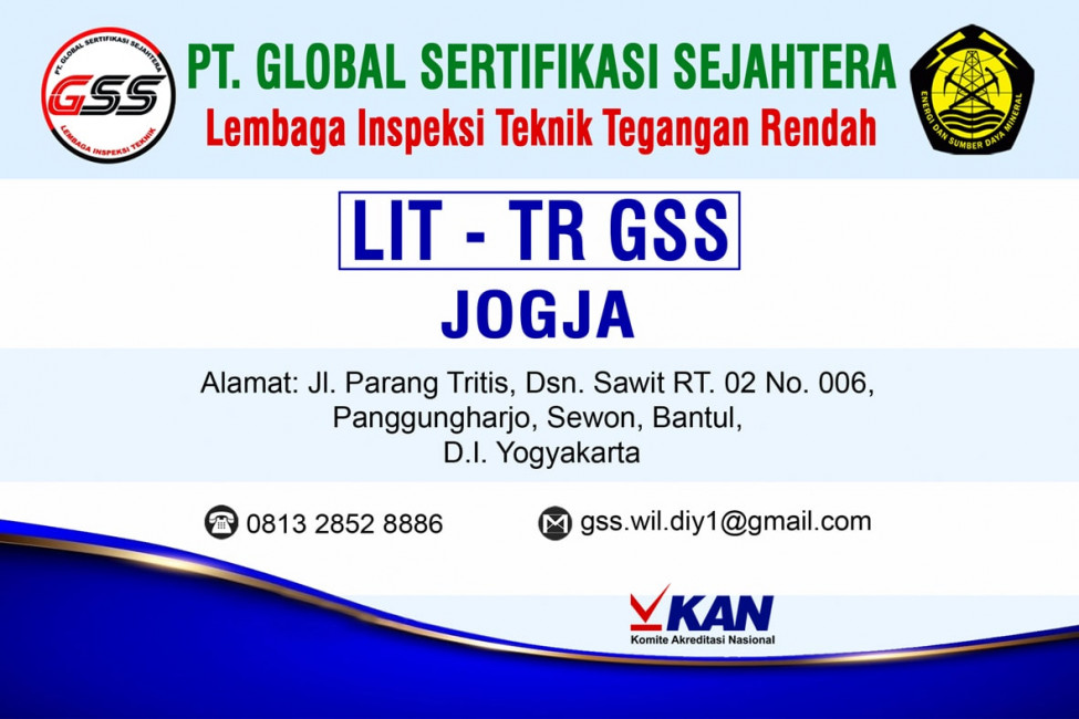 PT GSS Wilayah DI Yogyakarta | Lembaga Inspeksi Teknik - Tenaga Rendah