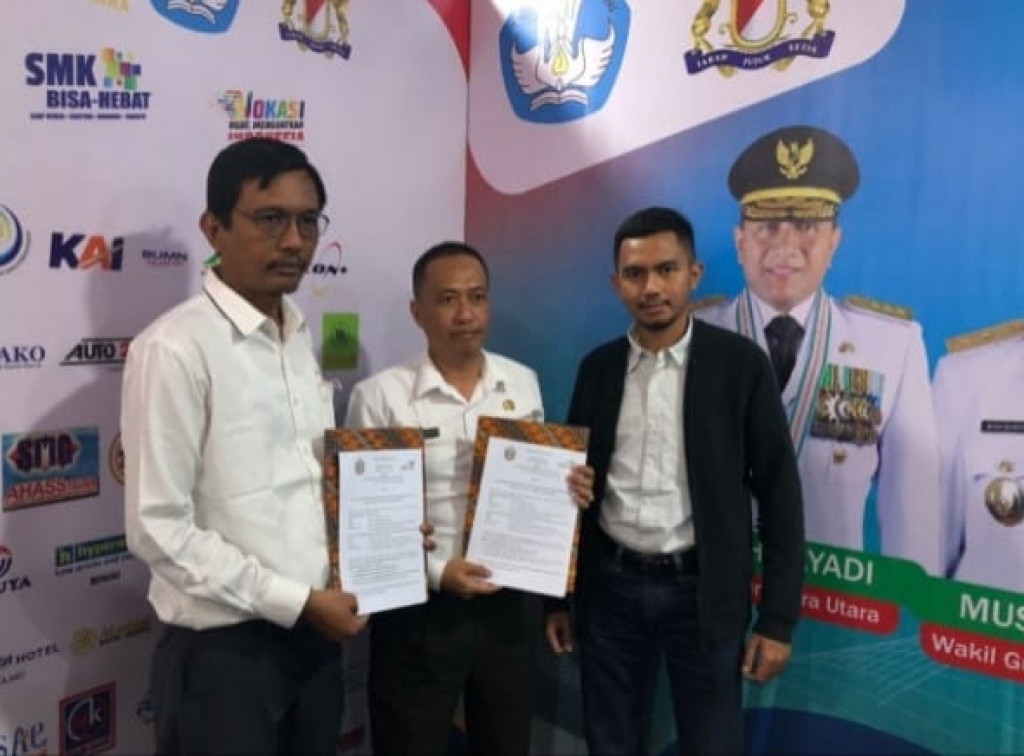 SMKN SPP Rawang Asahan MoU dengan PT Wilmar Padi Indonesia di Medan