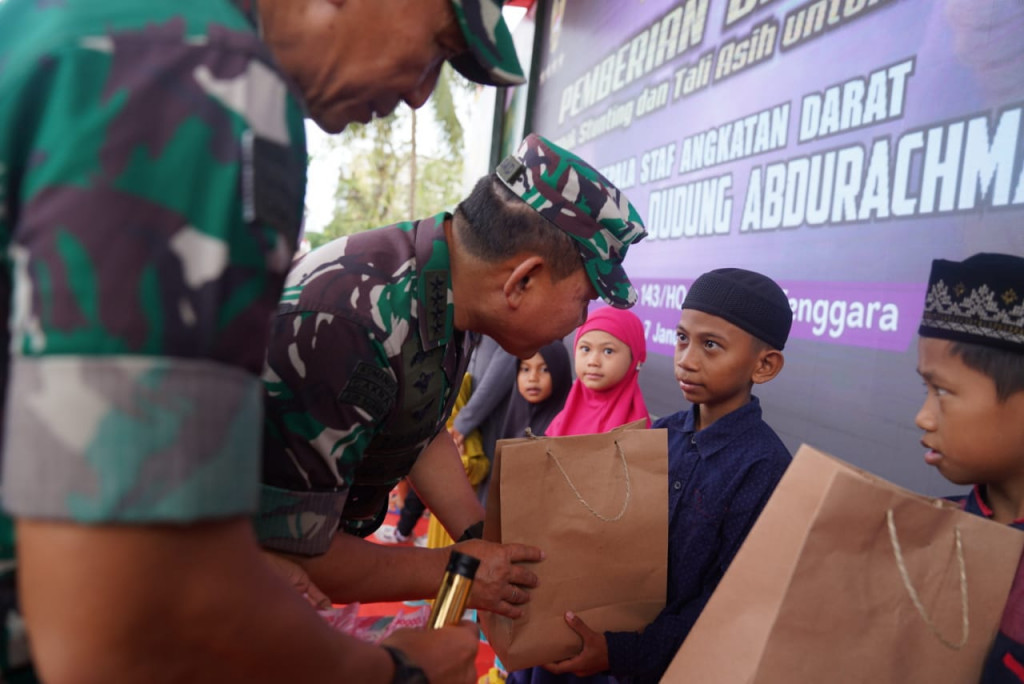 Tjinjau Pembangunan di Korem 143/HO, Kasad : Wujud Kecintaan Masyarakat Kepada TNI AD