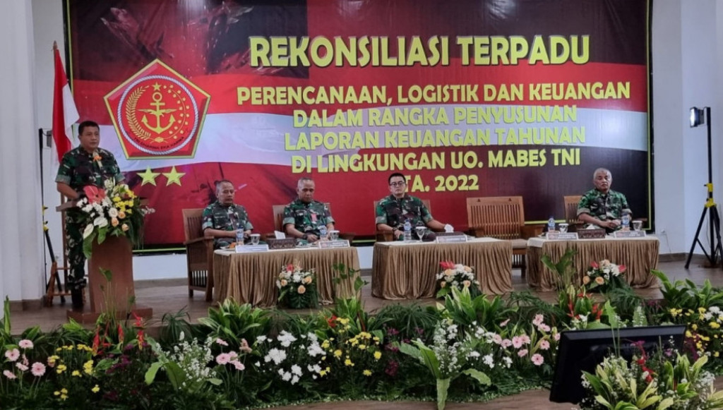 Waasrenum Panglima TNI Ikuti Rapat Rekonsiliasi Terpadu Bidang Perencanaan, Logistik dan Keuangan