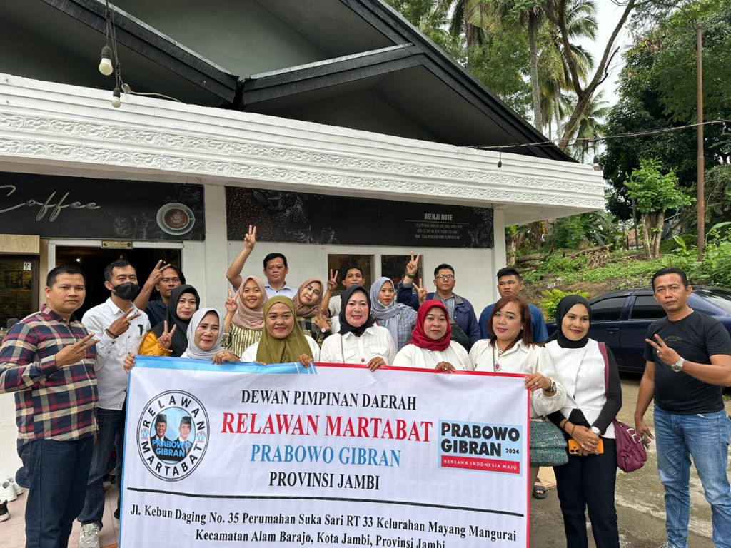 H. Bakrie Dukung dan Support Deklarasi DPW Relawan Martabat Prabowo-Gibran Provinsi Jambi