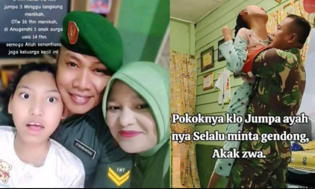 Kisah Haru Babinsa Simalungun, Ayah Tangguh yang Selalu Gendong 'Anak Surganya'