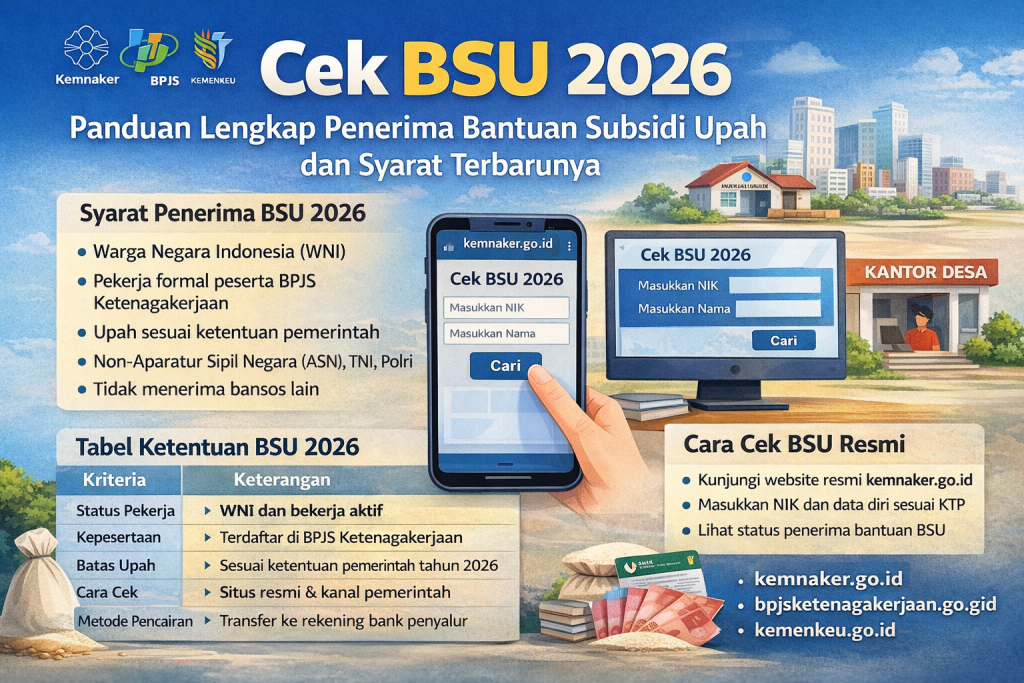 Cek Status BSU 2026 Secara Online