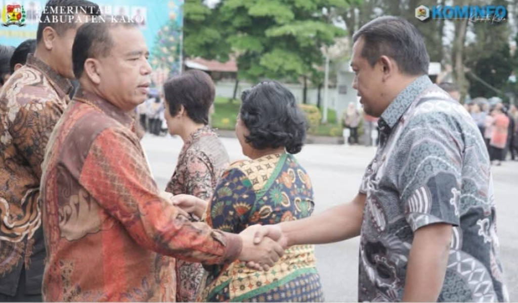 Awal Tahun 2026,Bupati Karo Pimpin Apel Gabungan ASN Pemkab Karo.