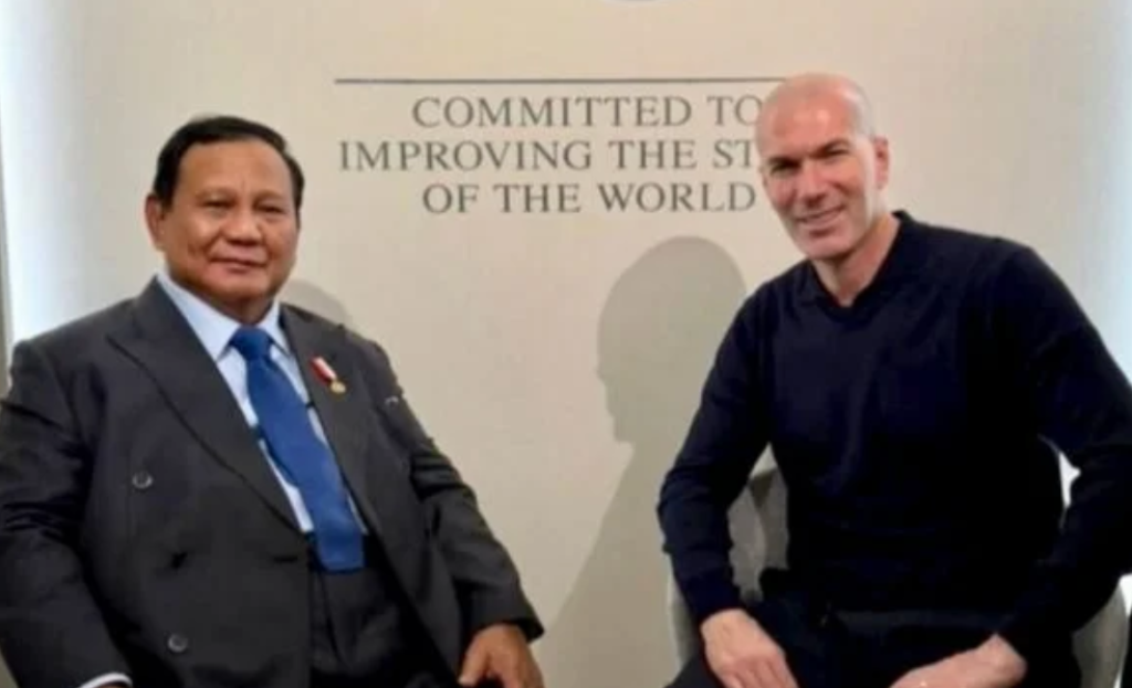 Bertemu Zidane di Swiss, Prabowo Bicara Serius Soal Masa Depan Sepak Bola RI