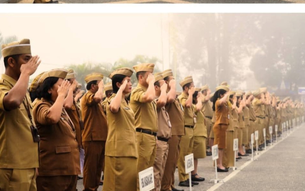 Bupati Karo Pimpin Apel Gabungan ASN Pemkab Karo ,Tidak Ada Lagi Tumpang Tindih Informasi Pajak Dilapangan.