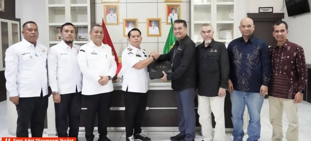 Bupati Palas Menerima Kunjungan Silaturahmi dari Manejemen PT APGWI dan PT EMP TONGA.