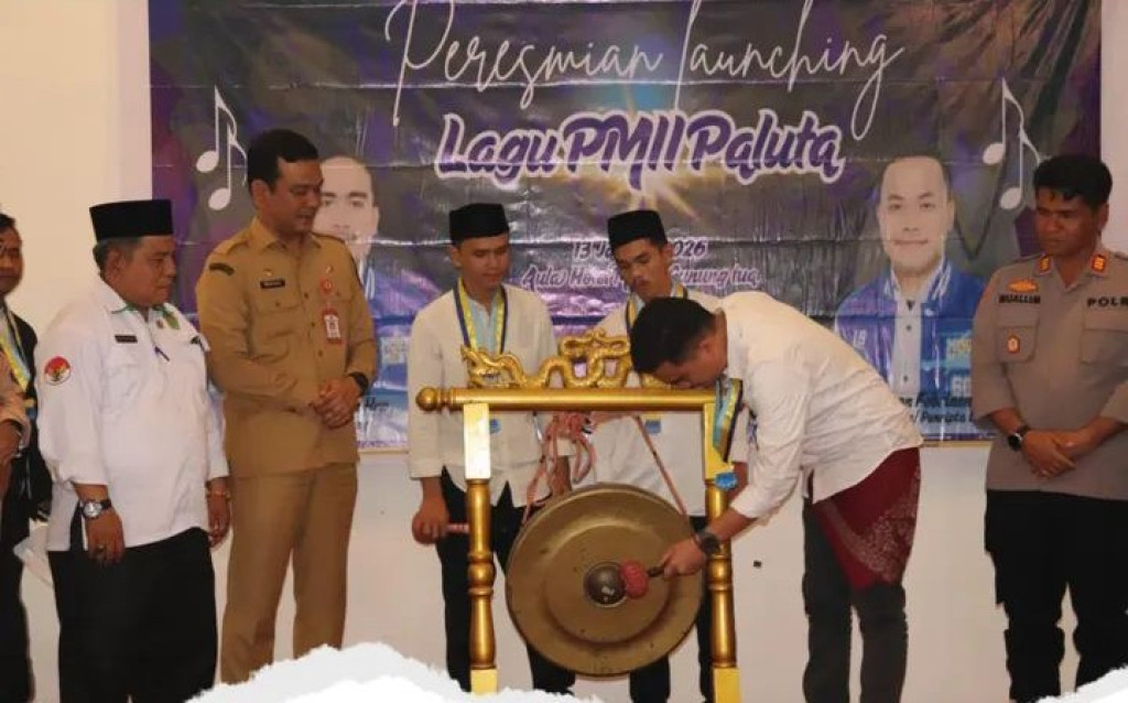 Bupati Paluta Diwakili Plt Kaban Kesbangpol Paluta Hadiri Launching lagu PMII Paluta