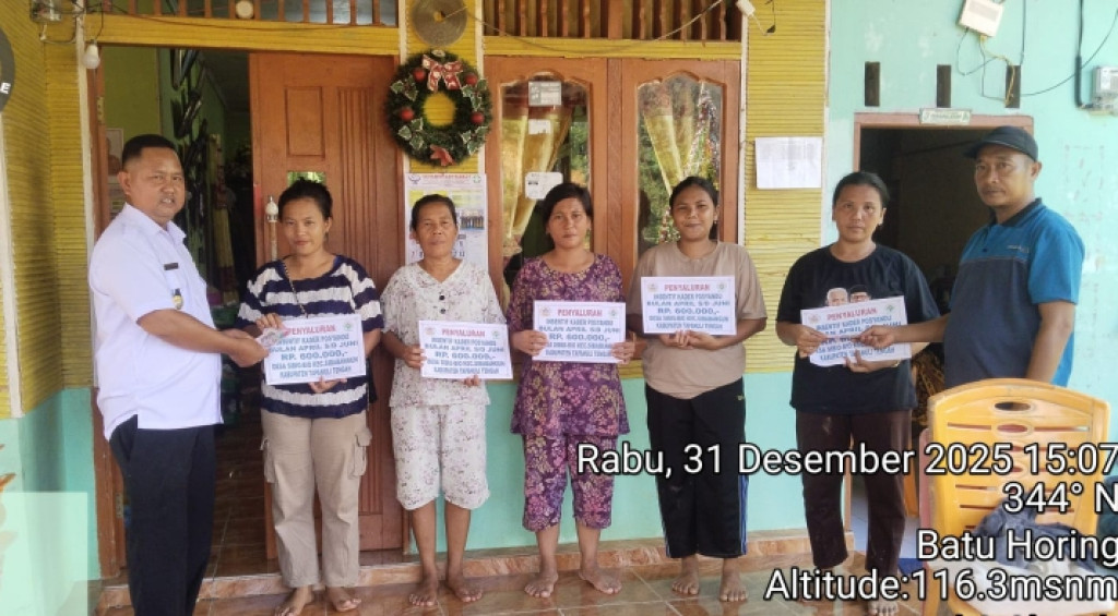 Cahaya di Tenda Pengungsian, Pemdes Sibiobio Salurkan BLT Dana Desa