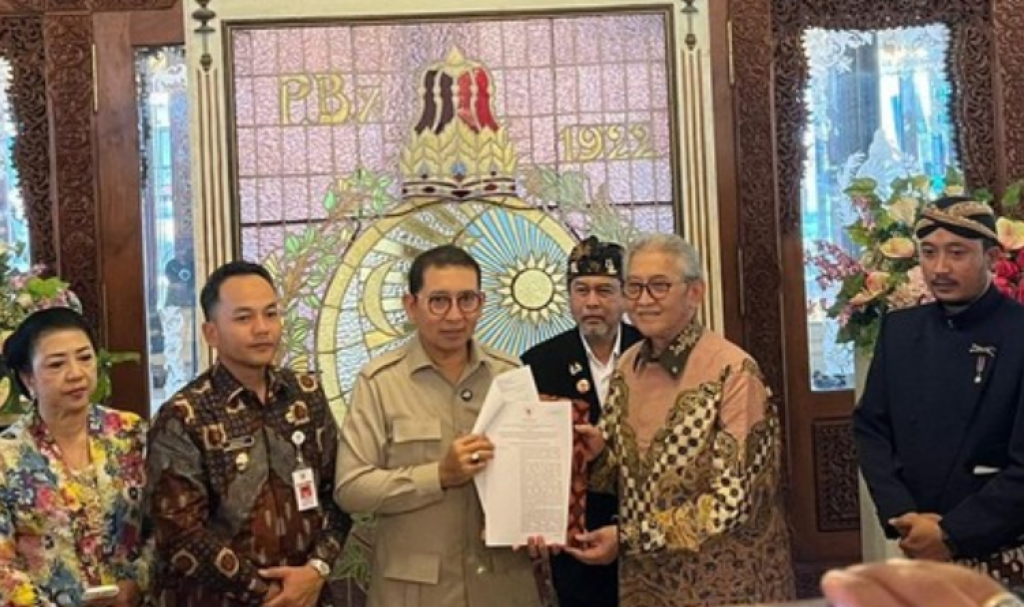 Di Tengah Konflik Keraton Solo, Fadli Zon Tetapkan Tedjowulan Terima SK
