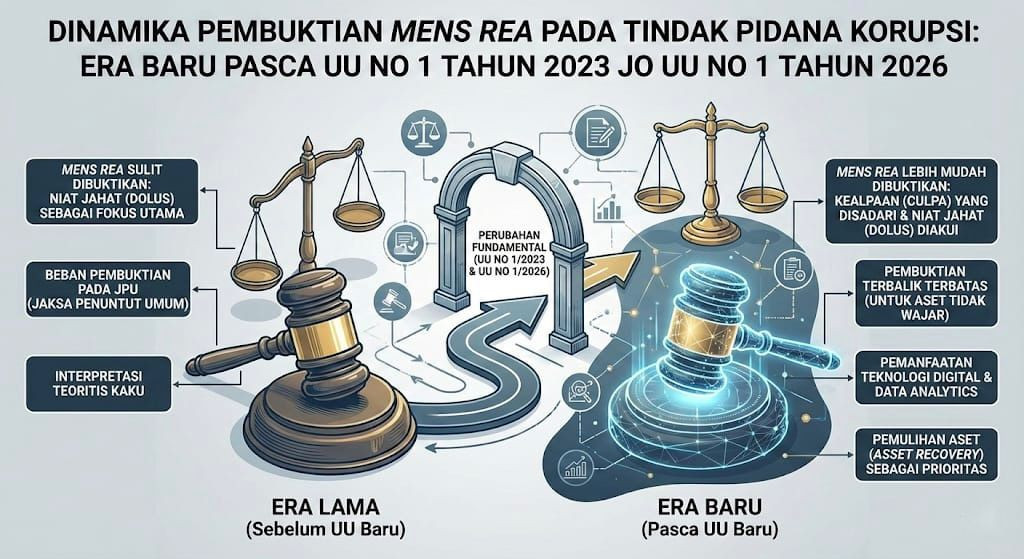 Dinamika Pembuktian Mens Rea dalam Perkara Korupsi di Era KUHP Nasional