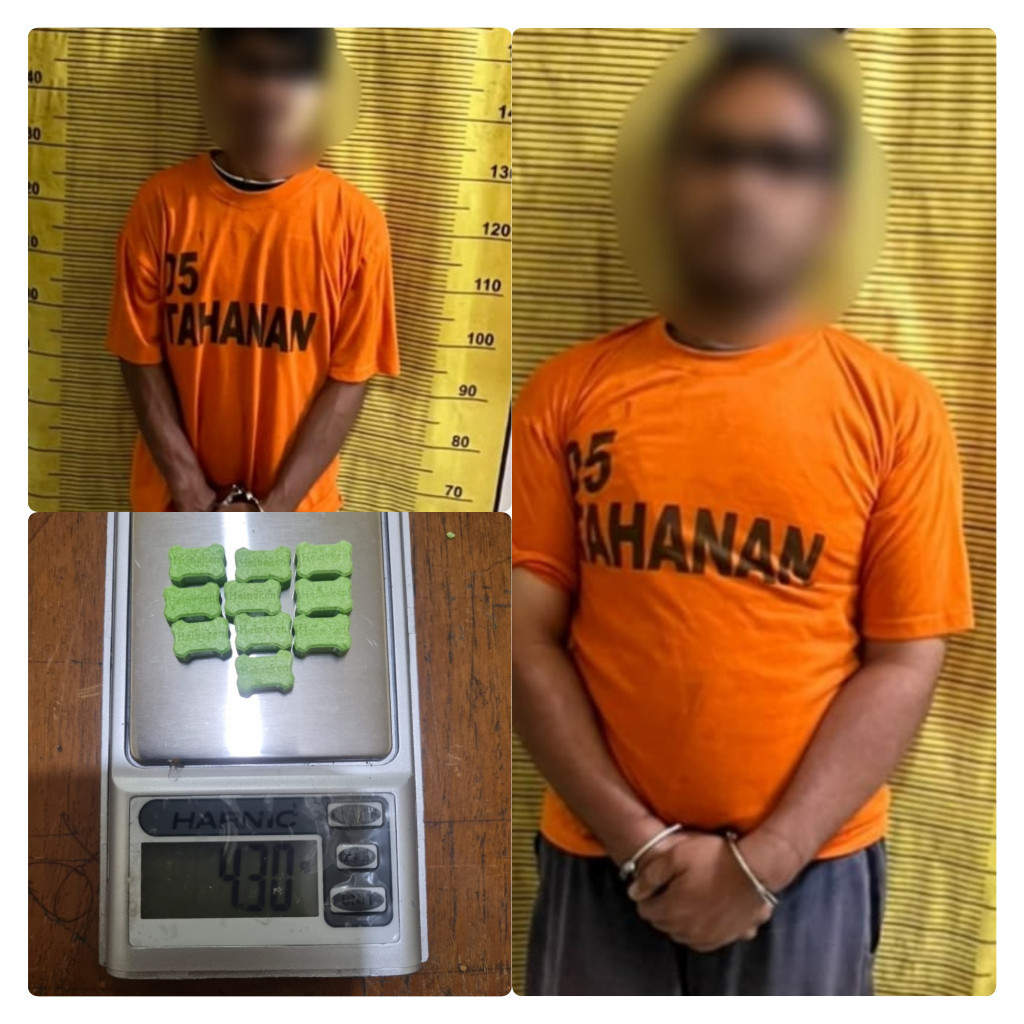 Edarkan Narkoba Di Kampung Sendiri dua pria ditangkap Satnarkoba Polres Binjai