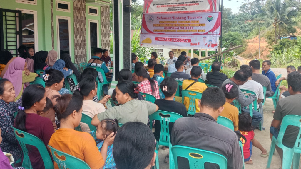 Gelar Musyawarah RKPDes 2026, Pemdes Muara Sibuntuon Dorong Usulan Pemulihan Pascabencana