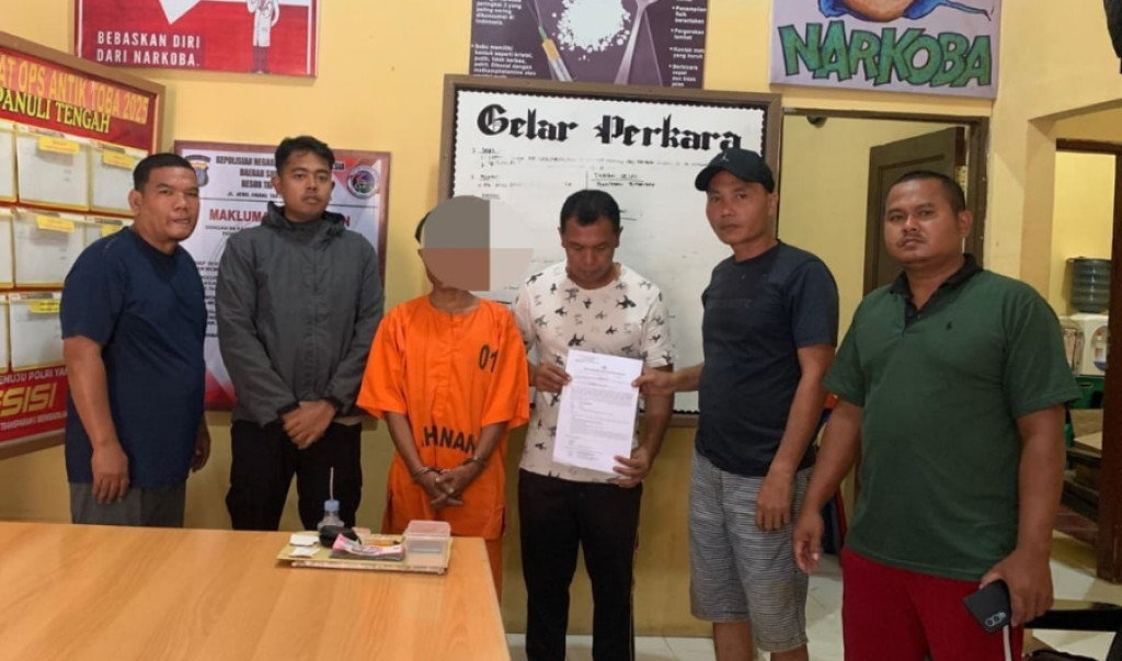 Gerebek Pondok Narkoba di Sibabangun, Terduga Pengedar Sabu Dibekuk Polisi, Bandar Buron
