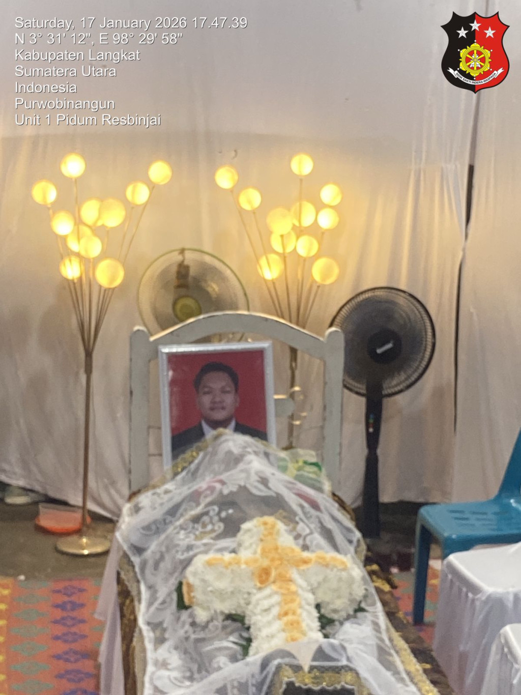 Adanya Orang Meninggal Dunia, Kapolsek Sei Bingei Cek TKP