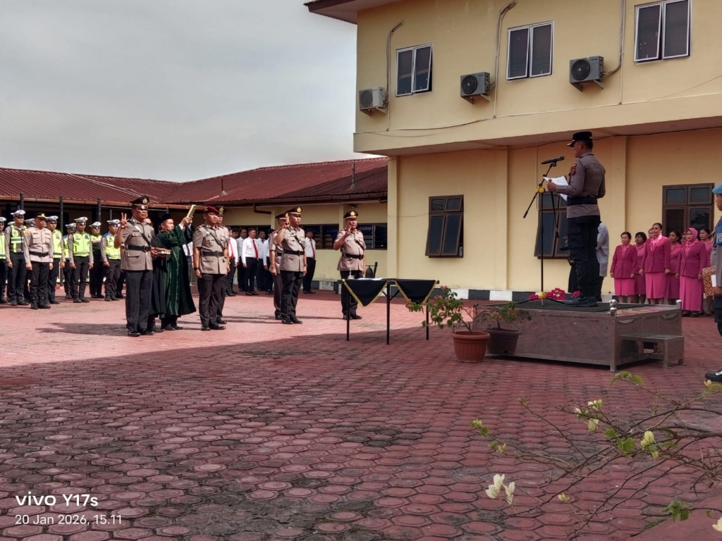 Kapolres Taput Pimpin Sertijab Kasat Reskrim dan Kapolsek Pahae Jae