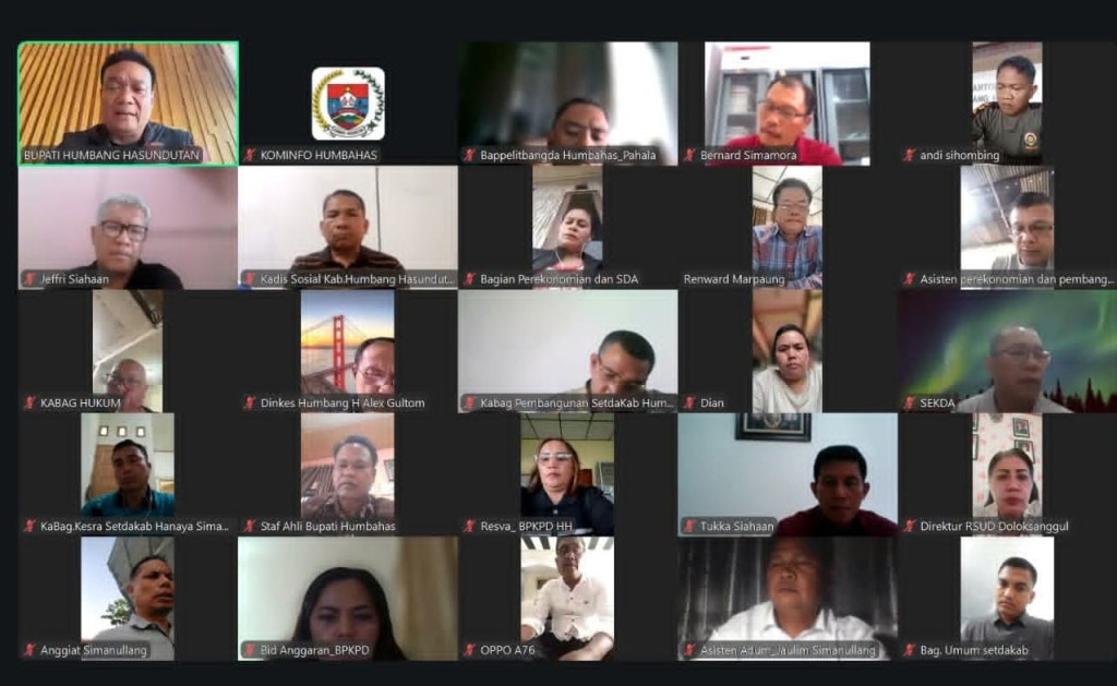 Kebut Pemulihan Pasca Bencana, Bupati Humbang Hasundutan Pimpin Rapat R3P