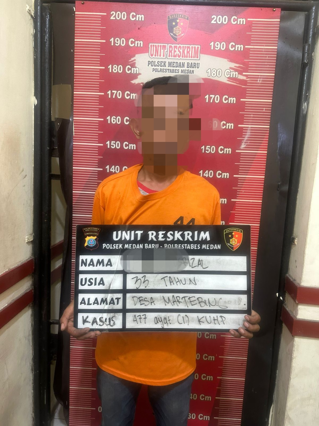 Lagi, Polsek Medan Baru Ciduk Seorang Pelaku Rayap Besi