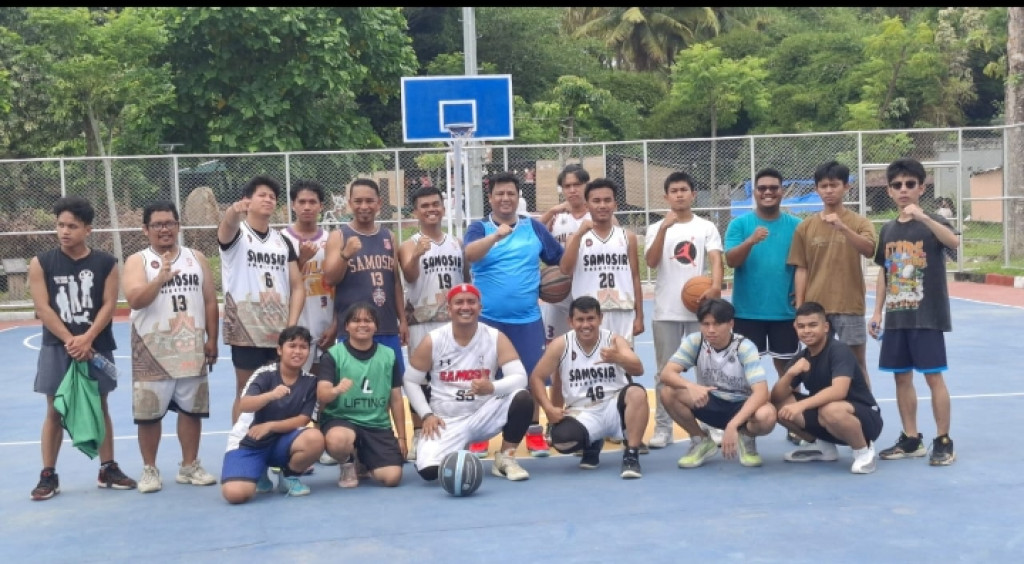Lapangan Basket di Lokasi WFC Selain Sebagai Sarana Olah raga  Dapat Mendukung Pariwisata Samosir