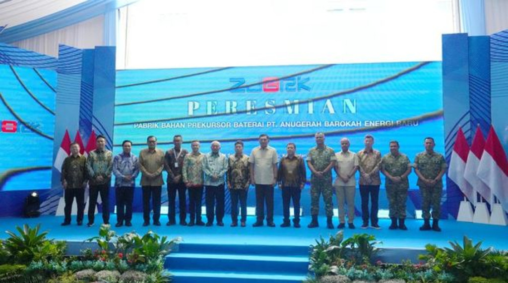 Pabrik Prekursor Baterai Milik Haji Isam Diresmikan Menhan Sjafrie