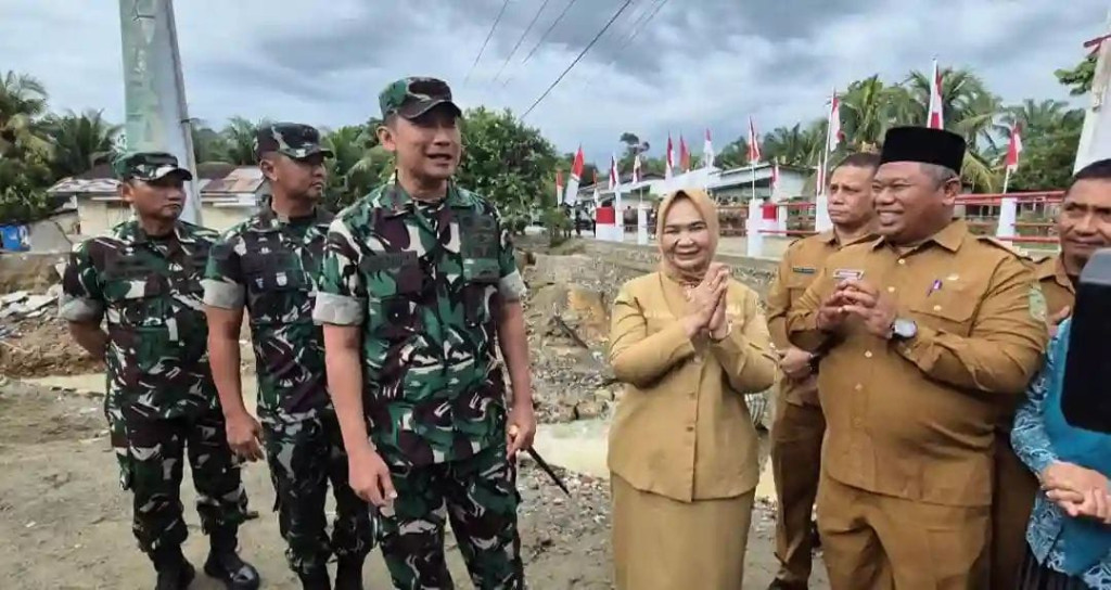 Pangdam I Bukit Barisan buka secara resmi Jembatan Armco Litur Tasik Sawit Sebrang Langkat