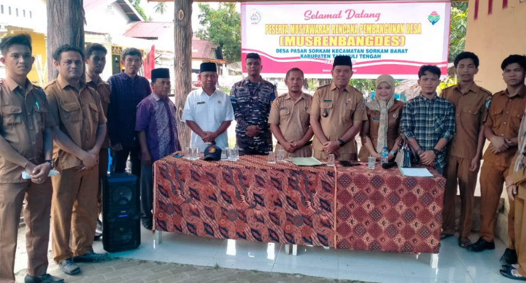 Pemdes Pasar Sorkam Gelar Musrenbang Desa