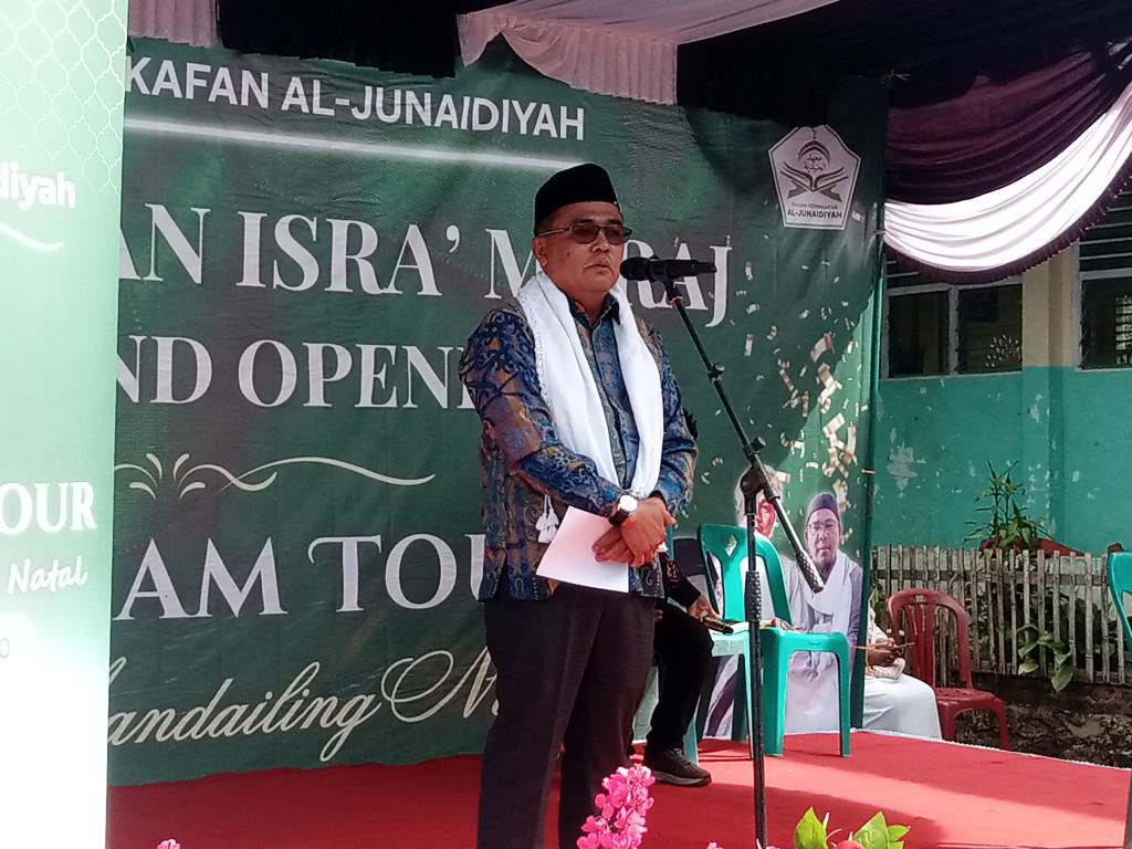 Pemkab Madina Hadiri Peringatan Isra Mikraj di Perwakafan Pesantren Al-Junaidiyah Hutanamale