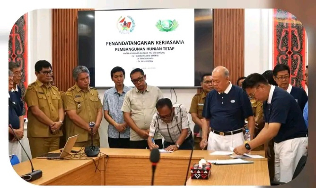 Pemkab Tapanuli Utara Percepat Pemulihan Pasca Bencana, Tandatangani Kerja Sama Pembangunan 103 Hunian Tetap