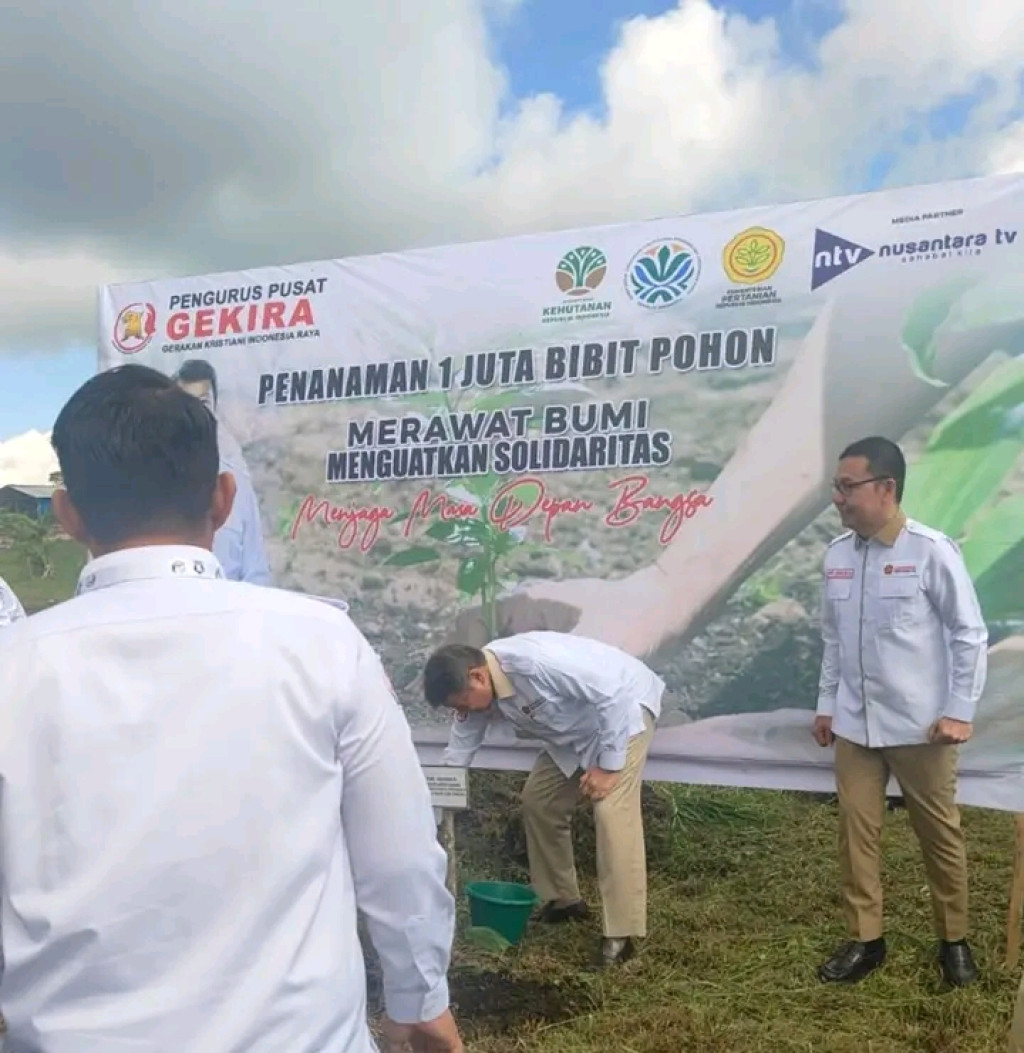 Pemkab Taput Dukung Penuh Pelestarian Lingkungan Penanaman Sejuta Puhon dan Mitigasi Bencana