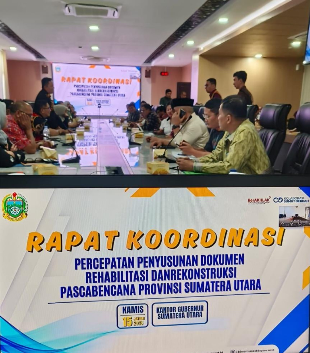 Pemprov Sumut Percepat Penyusunan R3P, BNPB Dampingi Pendataan Hingga Tingkat Desa