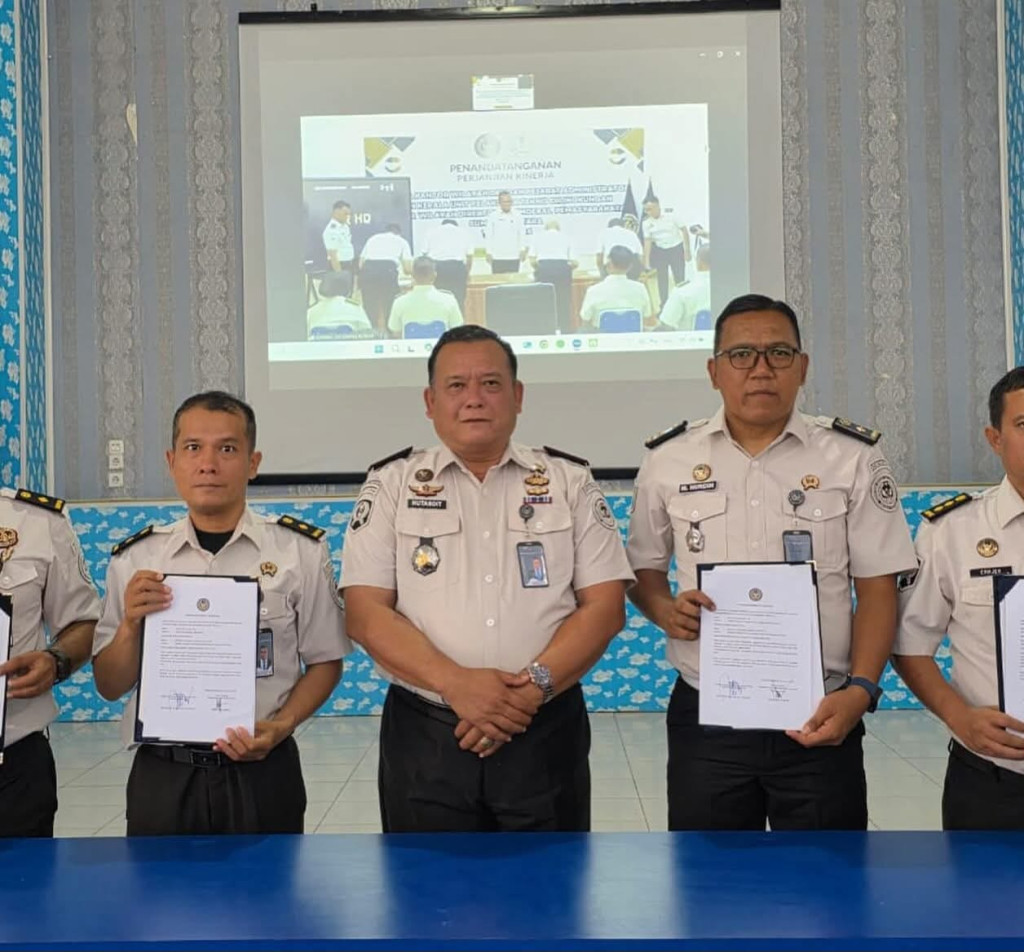 Perkuat Akuntabilitas dan Integritas, Lapas Kelas IIB Padangsidimpuan Teken Perjanjian Kerja