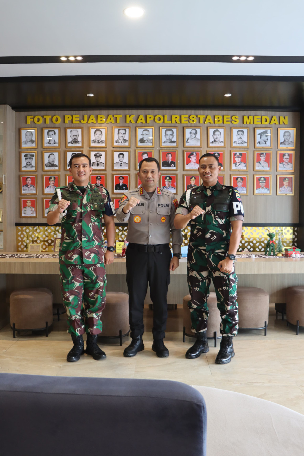 Perkuat Soliditas, Kapolrestabes Medan Terima Kunjungan Dan Denpom I/5