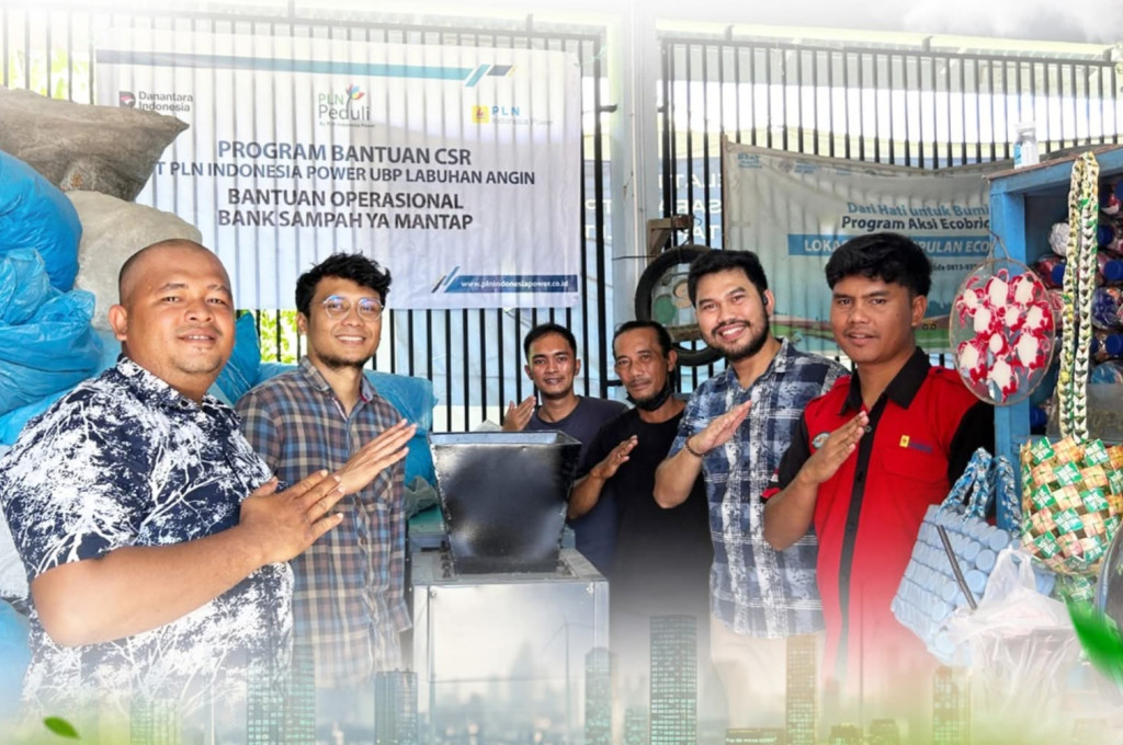 PLN IP UBP Labuhan Angin Serahkan Bantuan Operasional, Dorong Optimalisasi Bank Sampah Yamantab