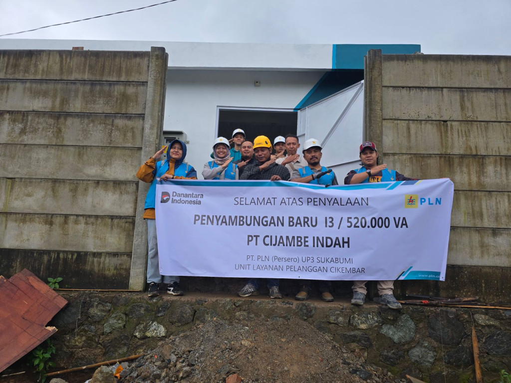 PLN UP3 Sukabumi Perkuat Sektor Industri Lewat Pasang Baru Listrik PT Cijambe Indah