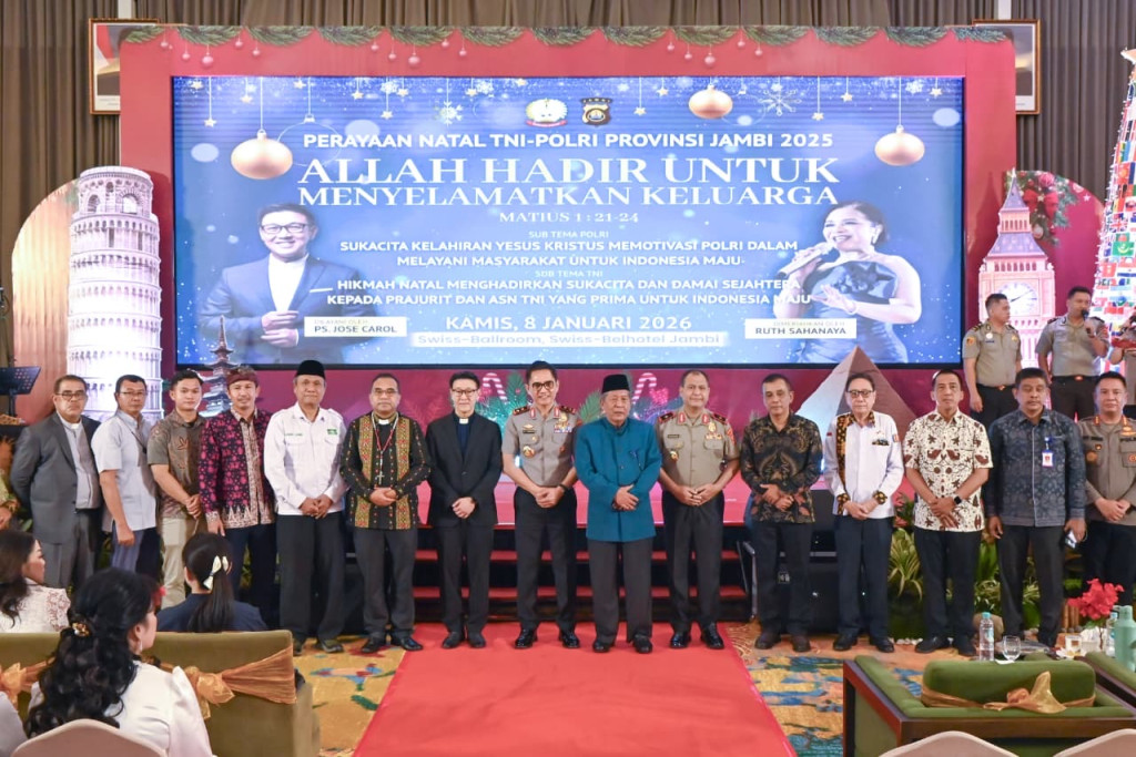 Polda Jambi Gelar  Perayaan Natal Bersama TNI dan Polri Provinsi Jambi Tahun 2025