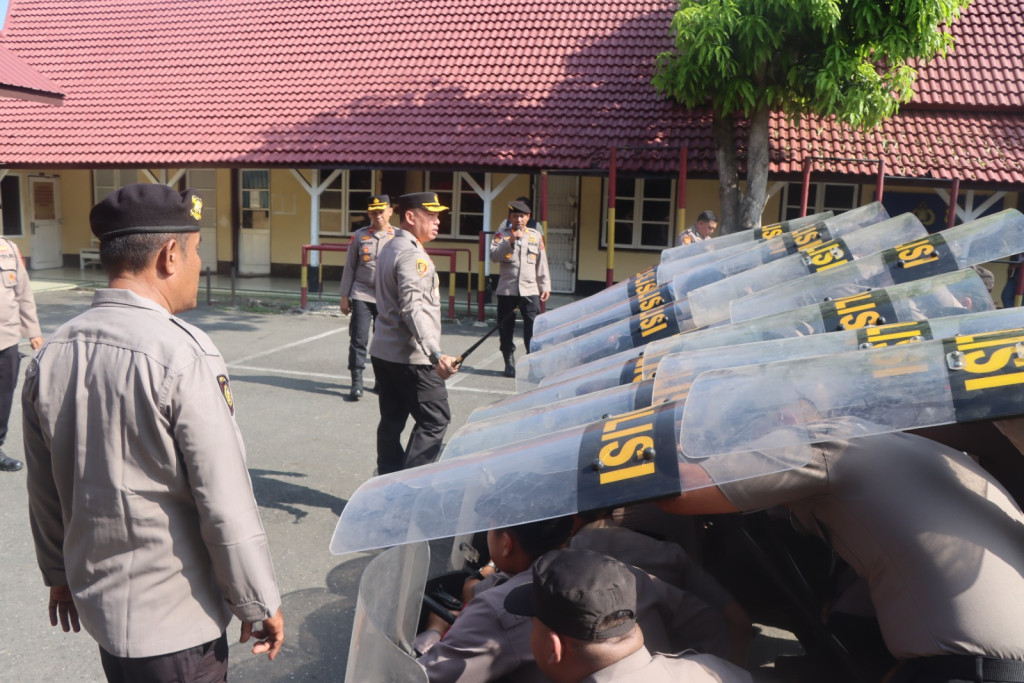 Polres Binjai Siapkan Pasukan Dalmas Guna Antisipasi Kamtibmas
