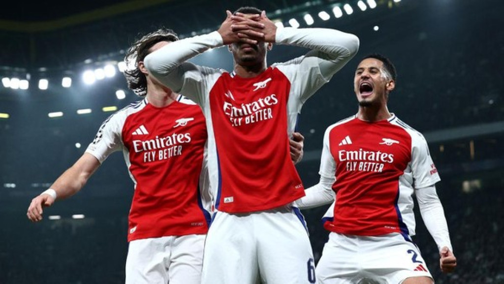 Sapu Bersih Fase Liga UCL, Arsenal Kunci Puncak Klasemen Usai Kalahkan Kairat