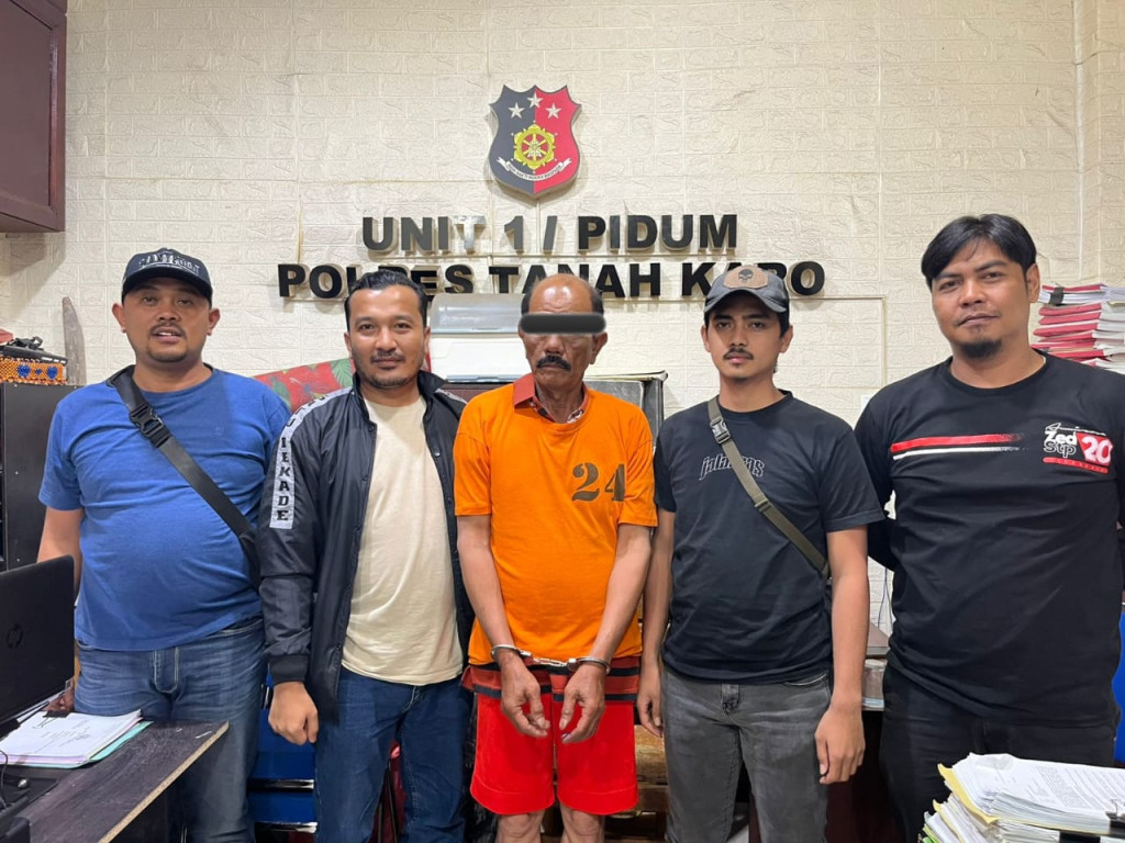 Tikam Marga Tarigan Dengan Pisau Tumbuk Lada,Pensiunan PNS Ditangkap Polisi