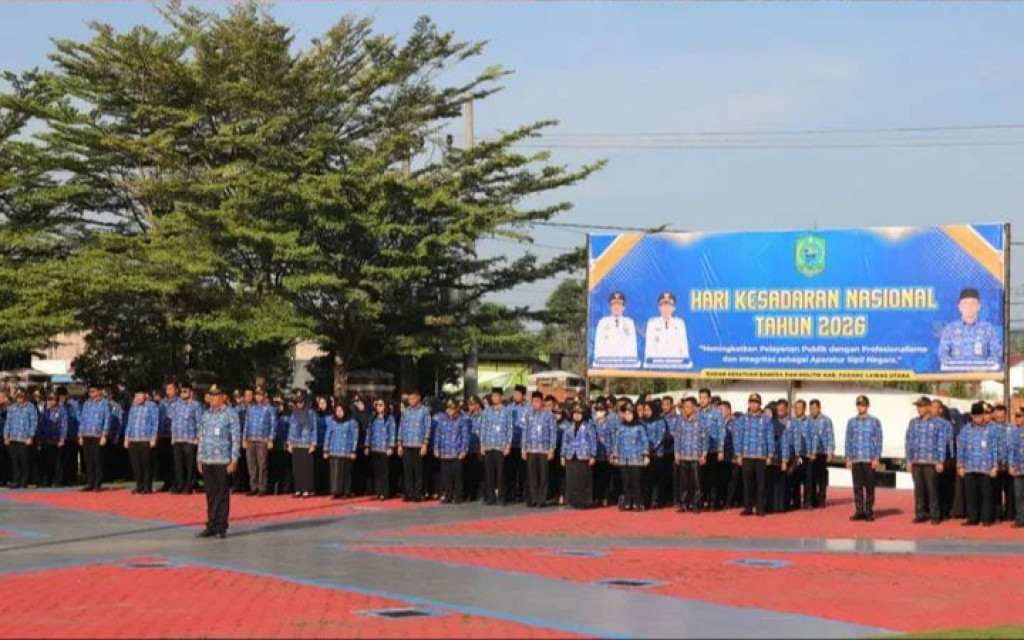 Upacara Peringatan Hari Kesadaran Nasional Pertama Pemkab Paluta Tahun 2026