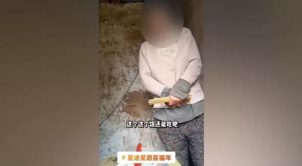 Gemparkan China, Viral Ibu Delapan Anak Tinggal di Gubuk dengan Leher Dirantai