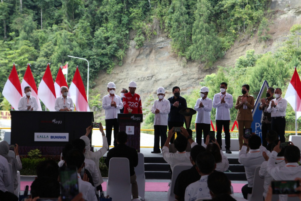 Jokowi Resmikan PLTA Poso dan Malea, Sistem Kelistrikan Sulawesi Semakin Andal