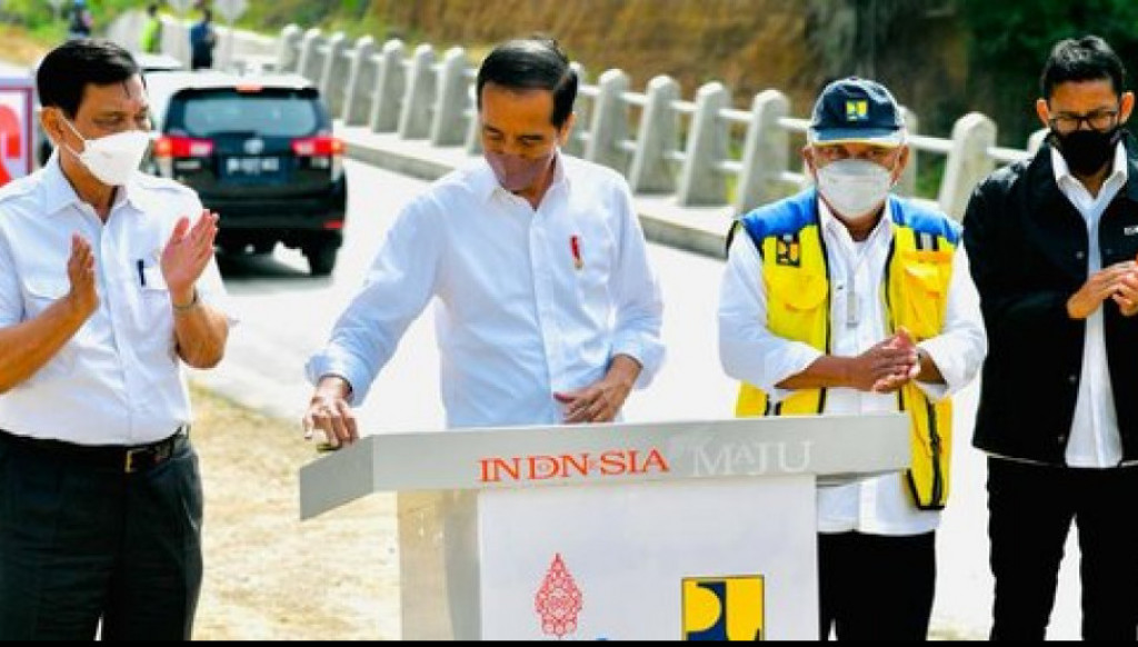 Presiden Jokowi Resmikan Jalan Bypass Balige di Toba Sumut
