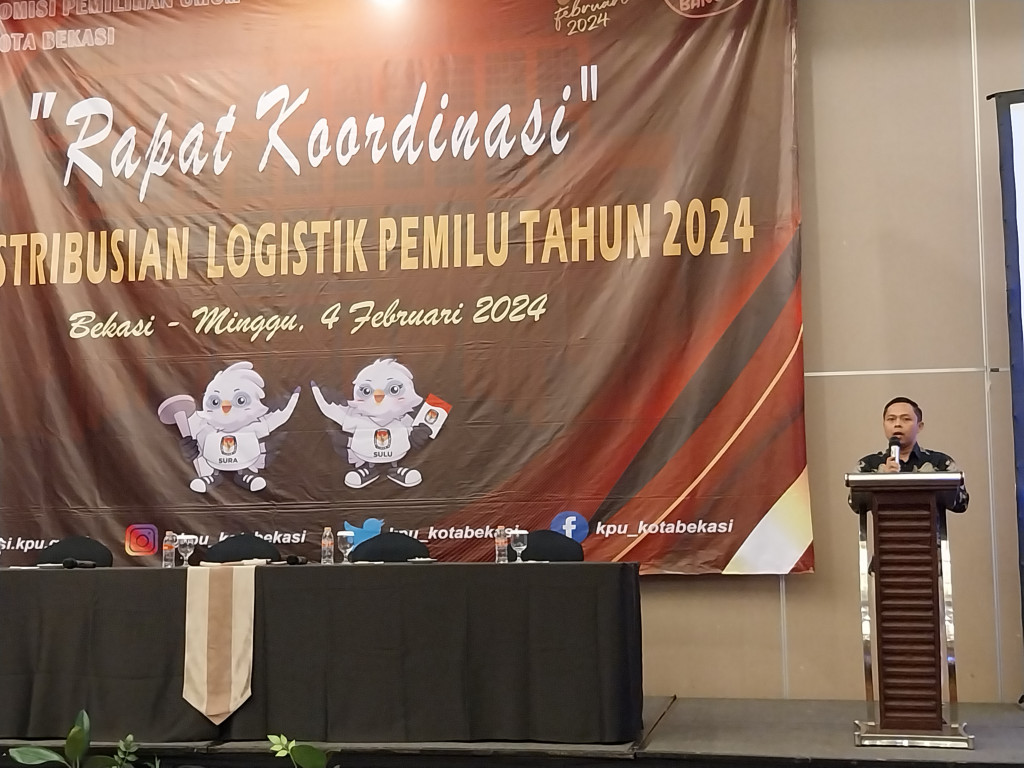 KPU Kota Bekasi Pastikan Logistik Pemilu 2024 Terdistribusi Sebelum Pencoblosan