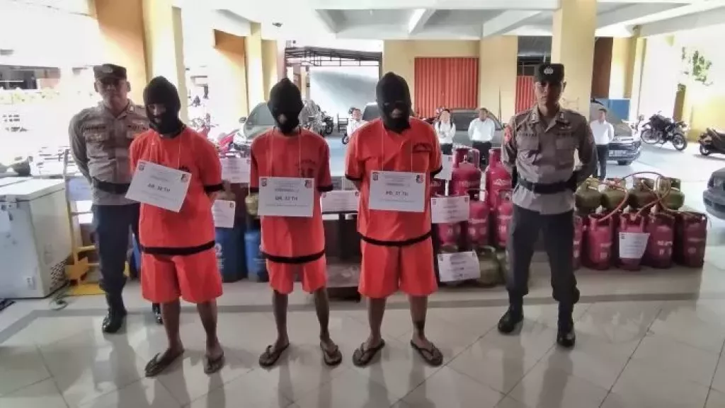 Polisi DIY Tangkap Tiga Tersangka Penyalahgunaan Elpiji 3 Kg di Sleman