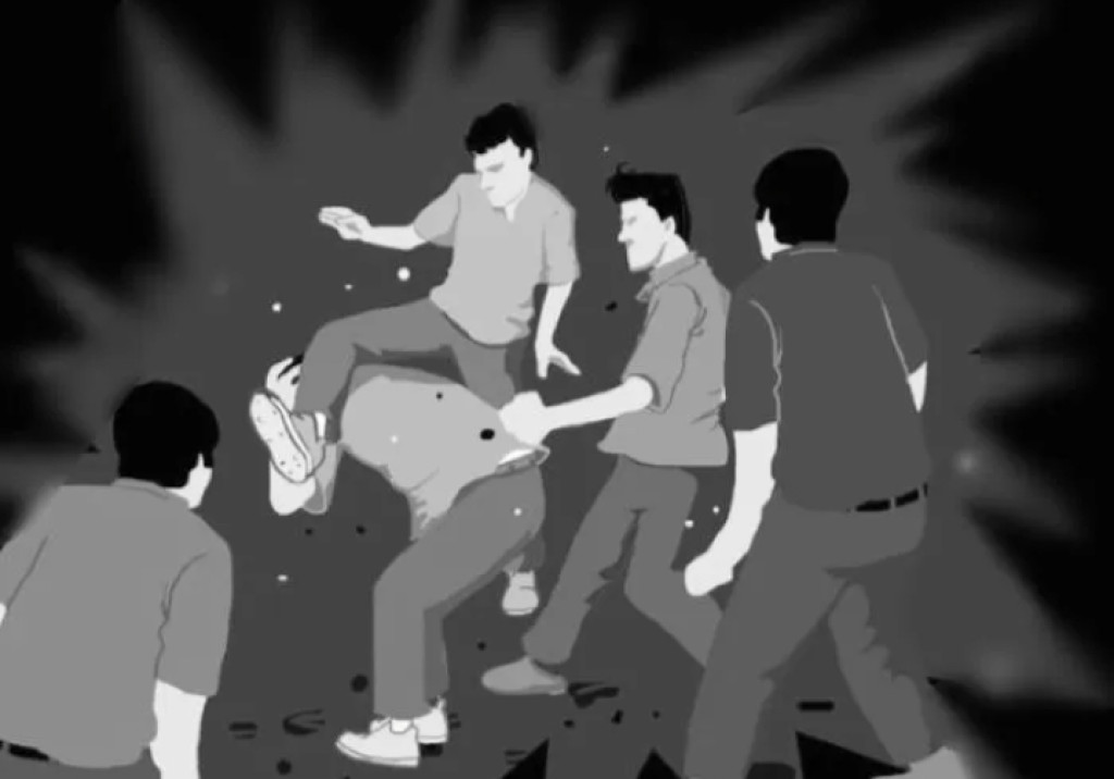 Brutal!!! Seorang Pengunjung THM di Jalan Imam Bonjol Medan Dikeroyok 10 Pria