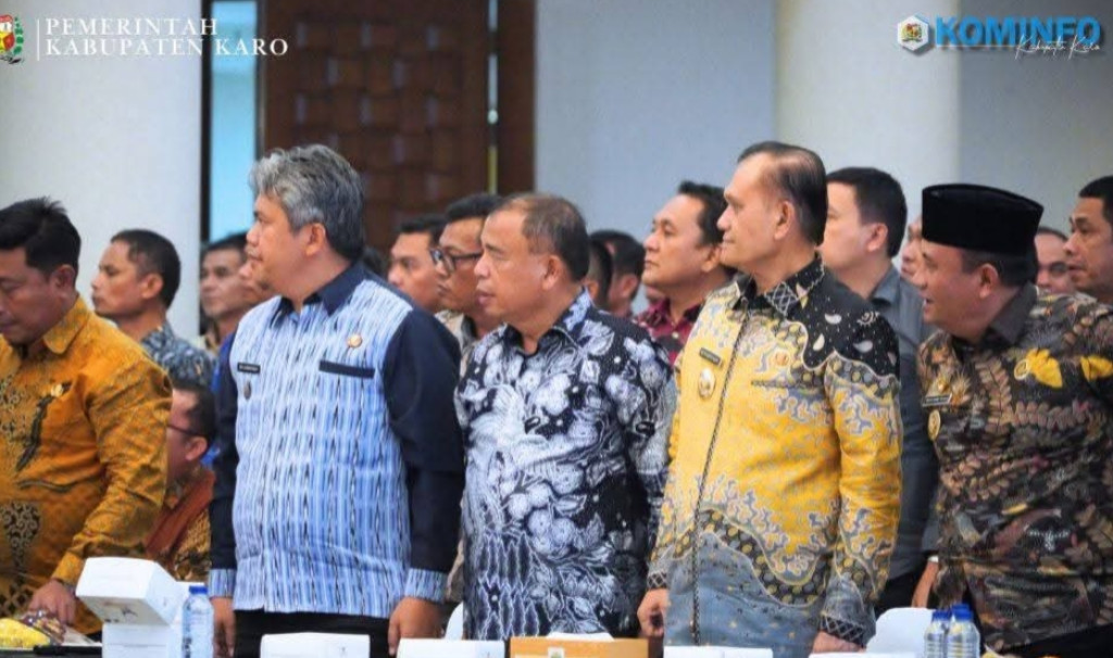 Bupati Karo Hadiri Rakor Penataan Kawasan Perkotaan dan Pariwisata Sumut